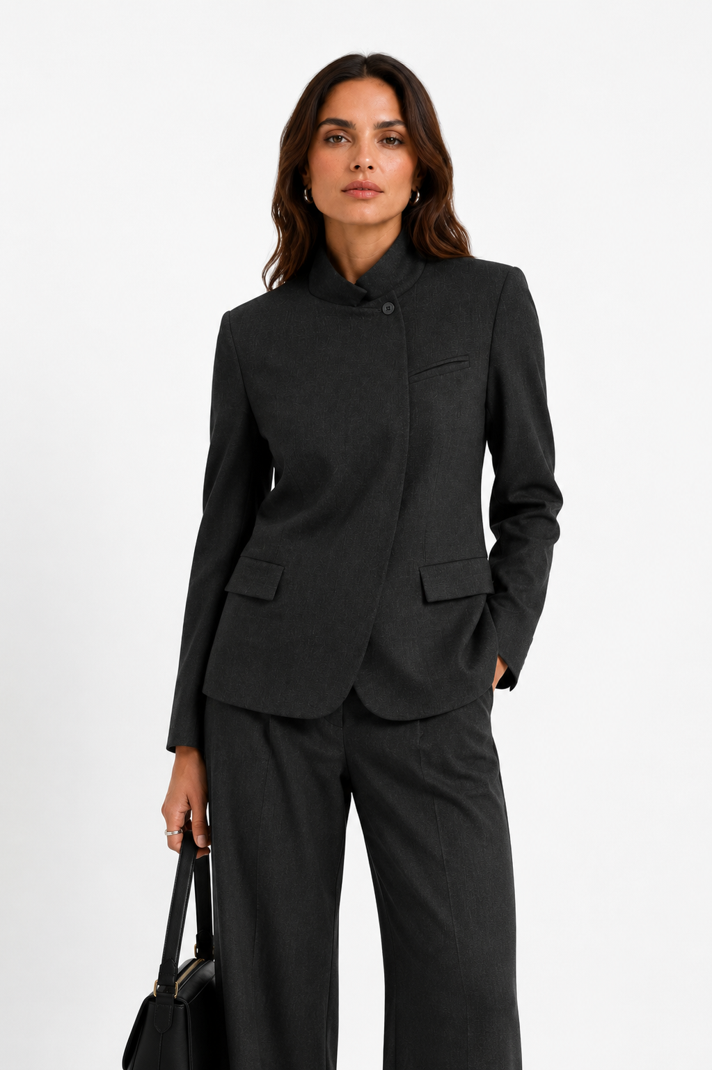 Asymmetric Cut-Out Tailored Blazer