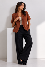 Heritage Short-Sleeve Blazer Jacket.