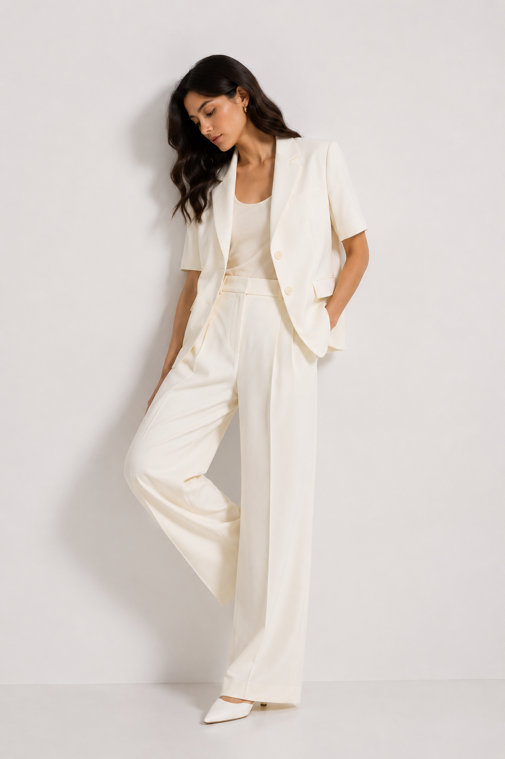 Heritage Short-Sleeve Blazer Jacket.