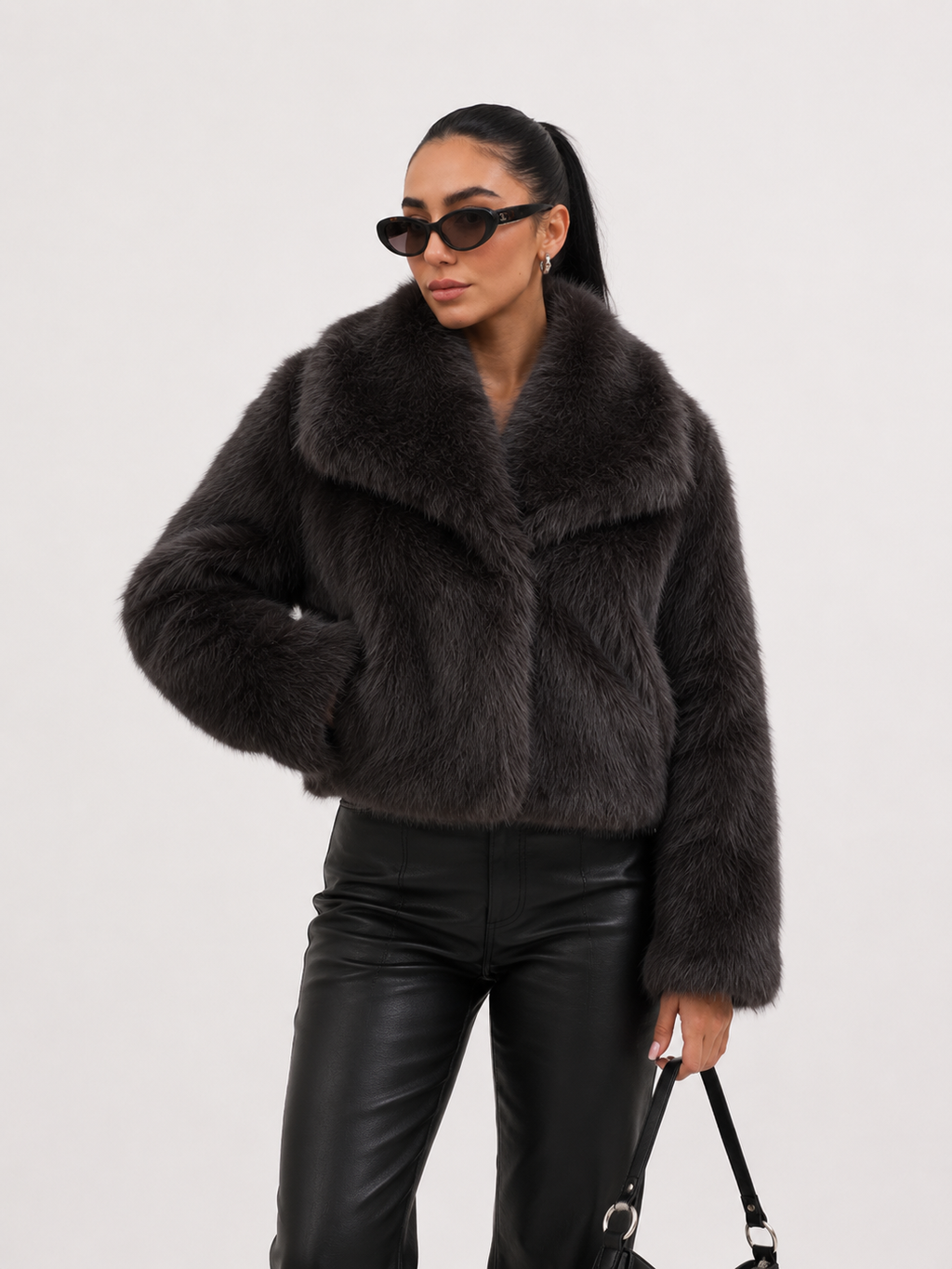 Cropped Fur Jacket