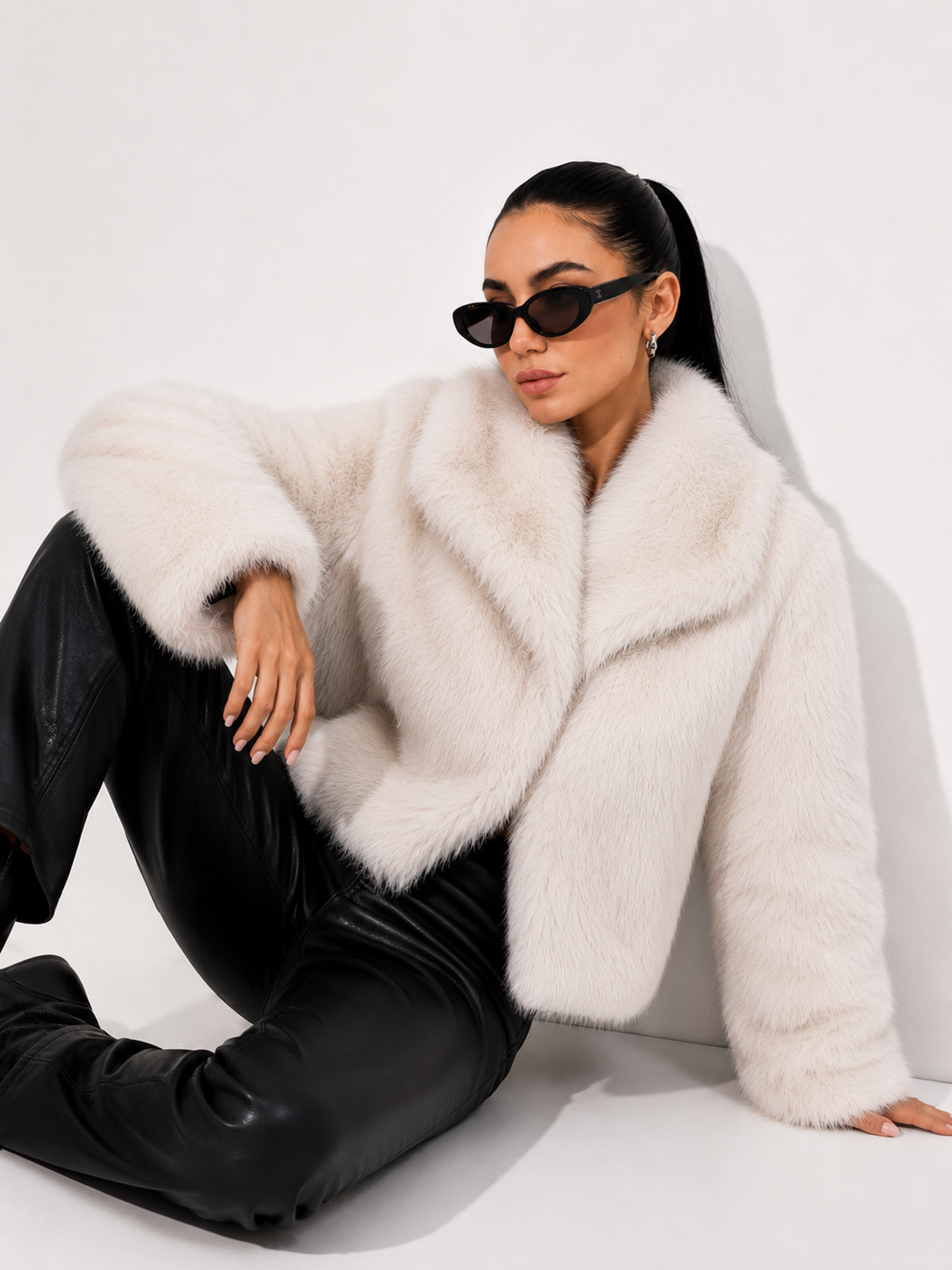Cropped Fur Jacket