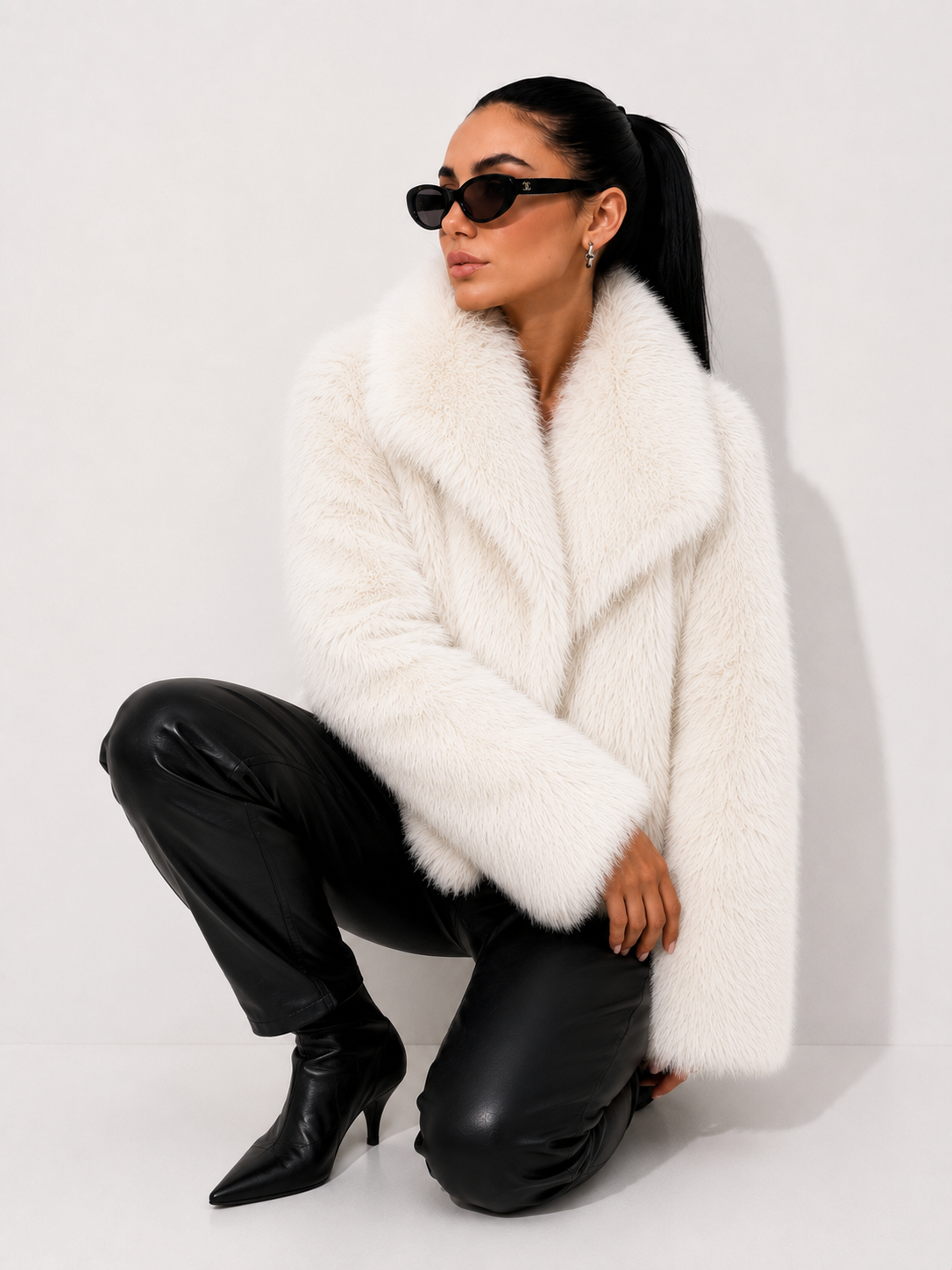 Cropped Fur Jacket