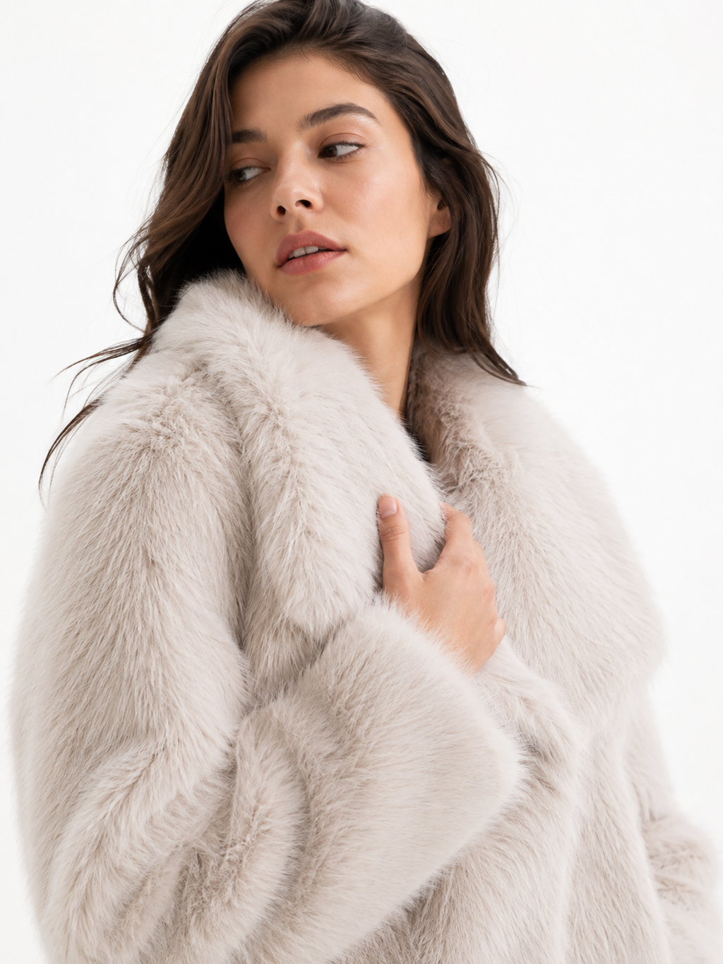 Velvet Plum Luxe Plush Coat