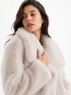 Velvet Plum Luxe Plush Coat