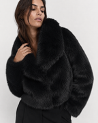 Velvet Plum Luxe Plush Coat