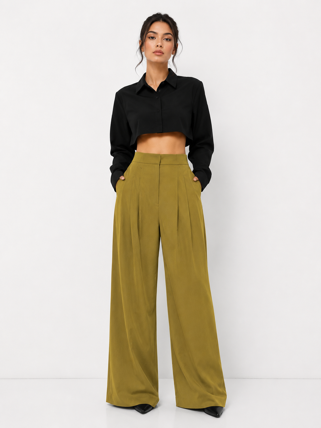 Woman Trousers Trends 2025 Wide Leg With Pockets Autumn Comfortable Stretch Casual One Size Classic Xxl Slacks G Pants for Women