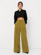 Woman Trousers Trends 2025 Wide Leg With Pockets Autumn Comfortable Stretch Casual One Size Classic Xxl Slacks G Pants for Women