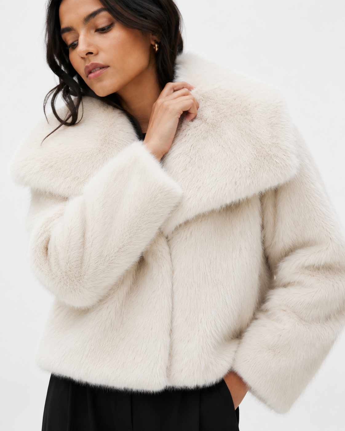 Velvet Plum Luxe Plush Coat