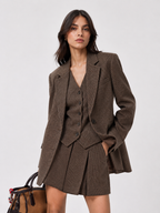 Oversized Tailored Single-Breasted Blazer