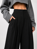 Woman Trousers Trends 2025 Wide Leg With Pockets Autumn Comfortable Stretch Casual One Size Classic Xxl Slacks G Pants for Women