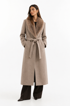 Bordeaux Elegance Longline Coat