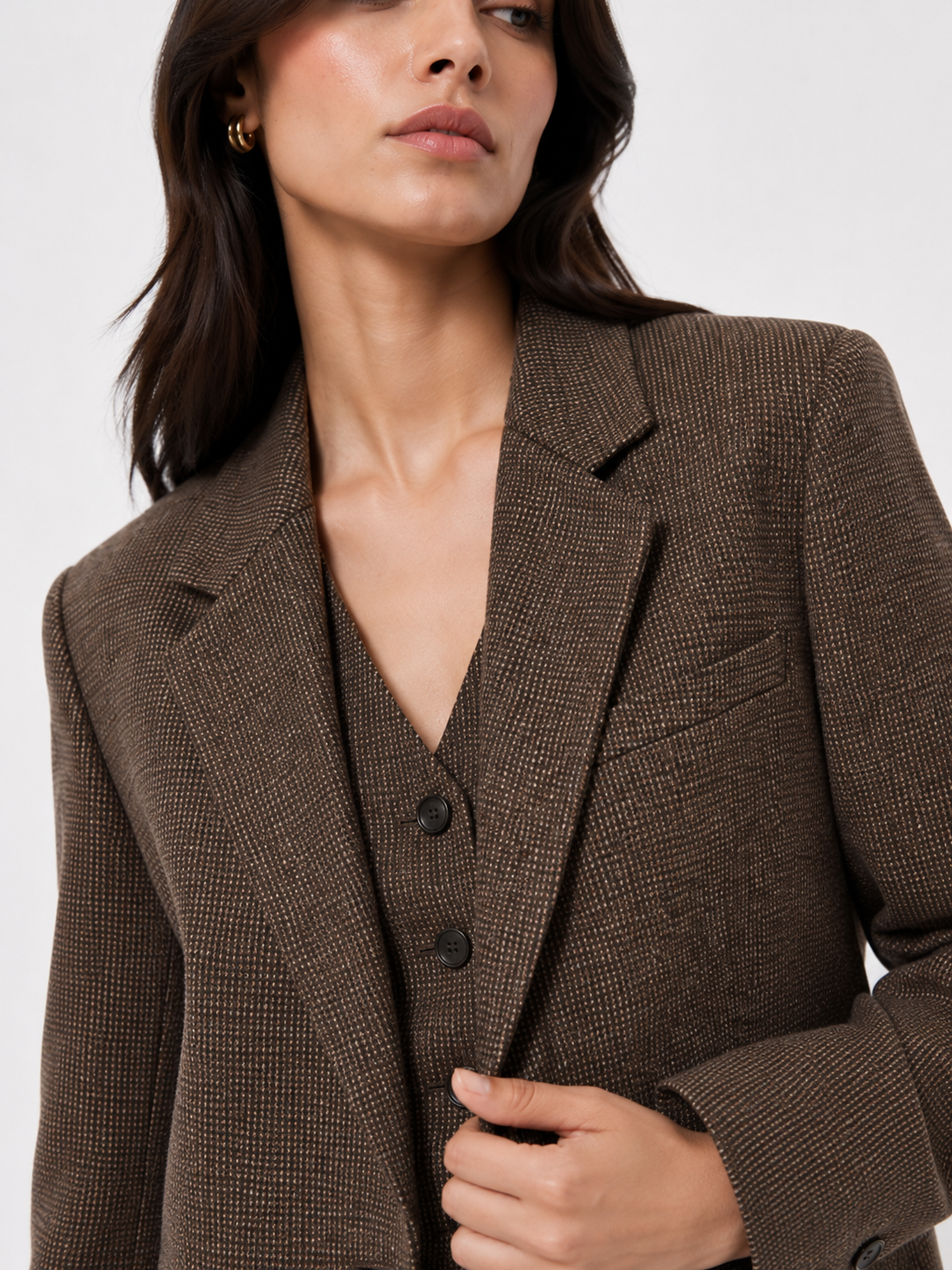Oversized Tailored Single-Breasted Blazer