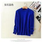 Super Warm 100% Mink Cashmere Sweaters and Pullovers Women Autumn Winter Soft Sweater Half Turtleneck Female Basic Pullovers