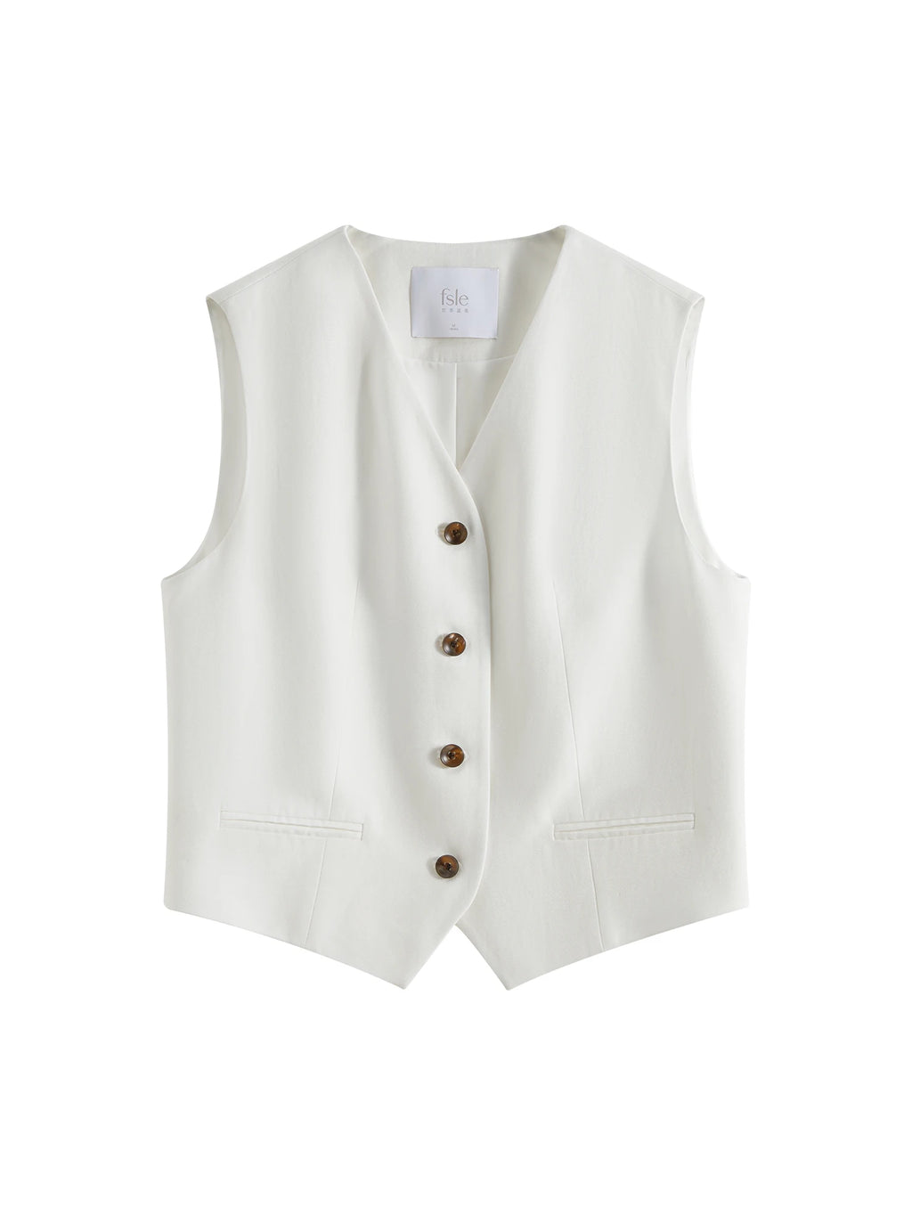 FSLE 2025 Summer Old Money Vest Wide-Leg Pants Set Vintage Tailored Two-Piece Adjustable Waist Eco Linen for Boardroom to Brunch
