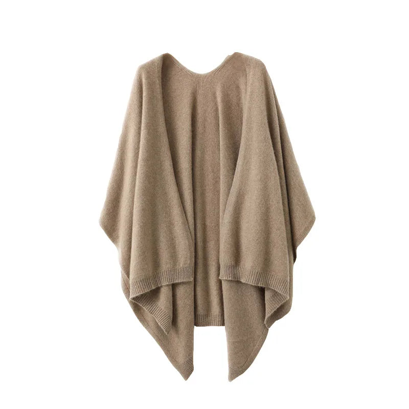 100% Merino Wool Knit Cape