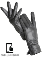Touchscreen Leather Gloves