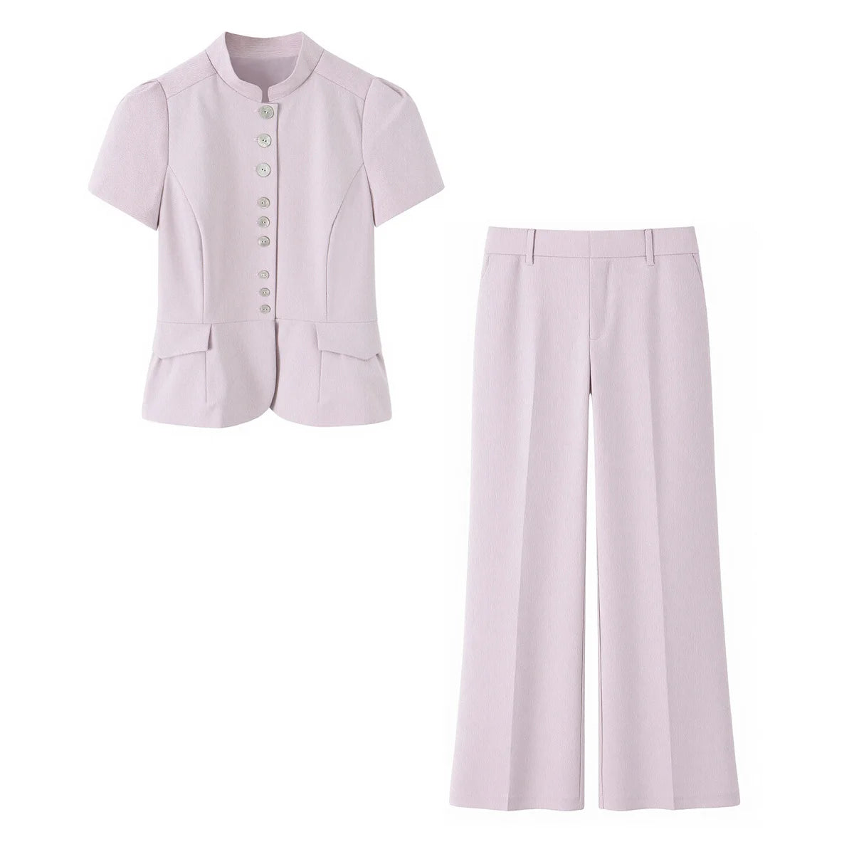 Tailored Waistcoat & Wide-Leg Trousers Co-Ord Set