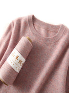 Women's 100% Pure Cashmere Sweater 2025 Fall Winter Crew Neck Long Sleeve Warm Soft Knitted Pullover New Knit Tops Women Clothes