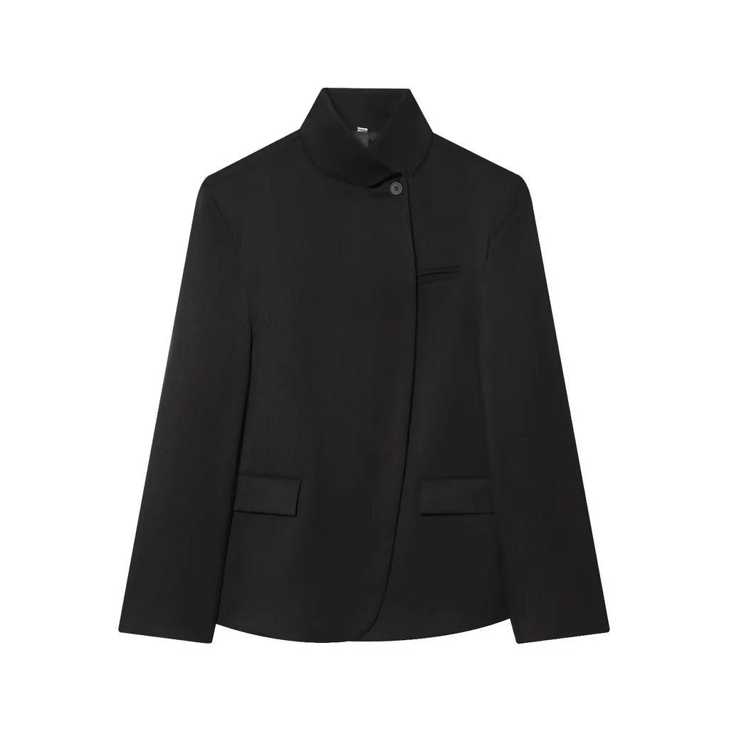 Asymmetric Cut-Out Tailored Blazer