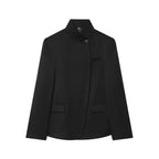 Asymmetric Cut-Out Tailored Blazer