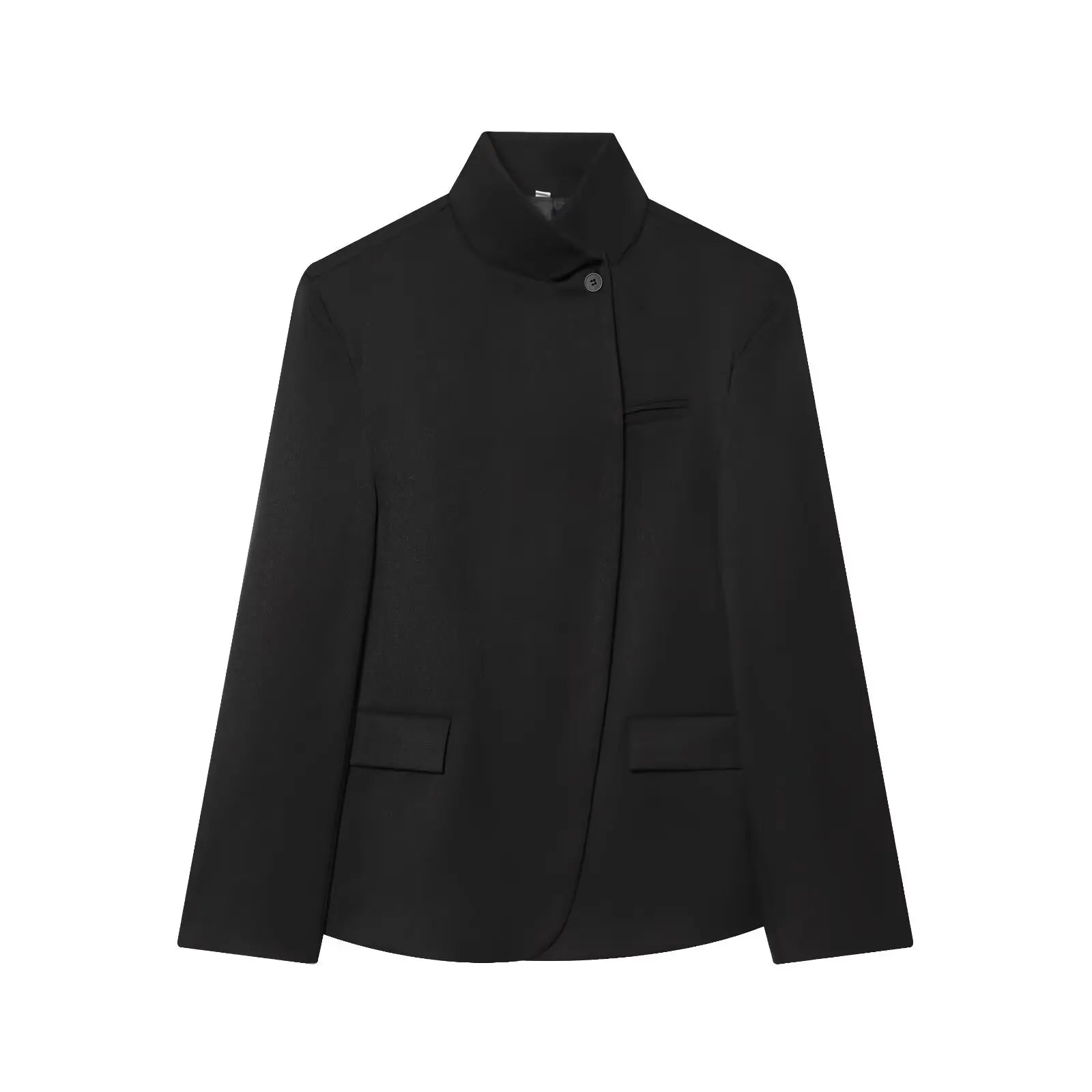 Asymmetric Cut-Out Tailored Blazer