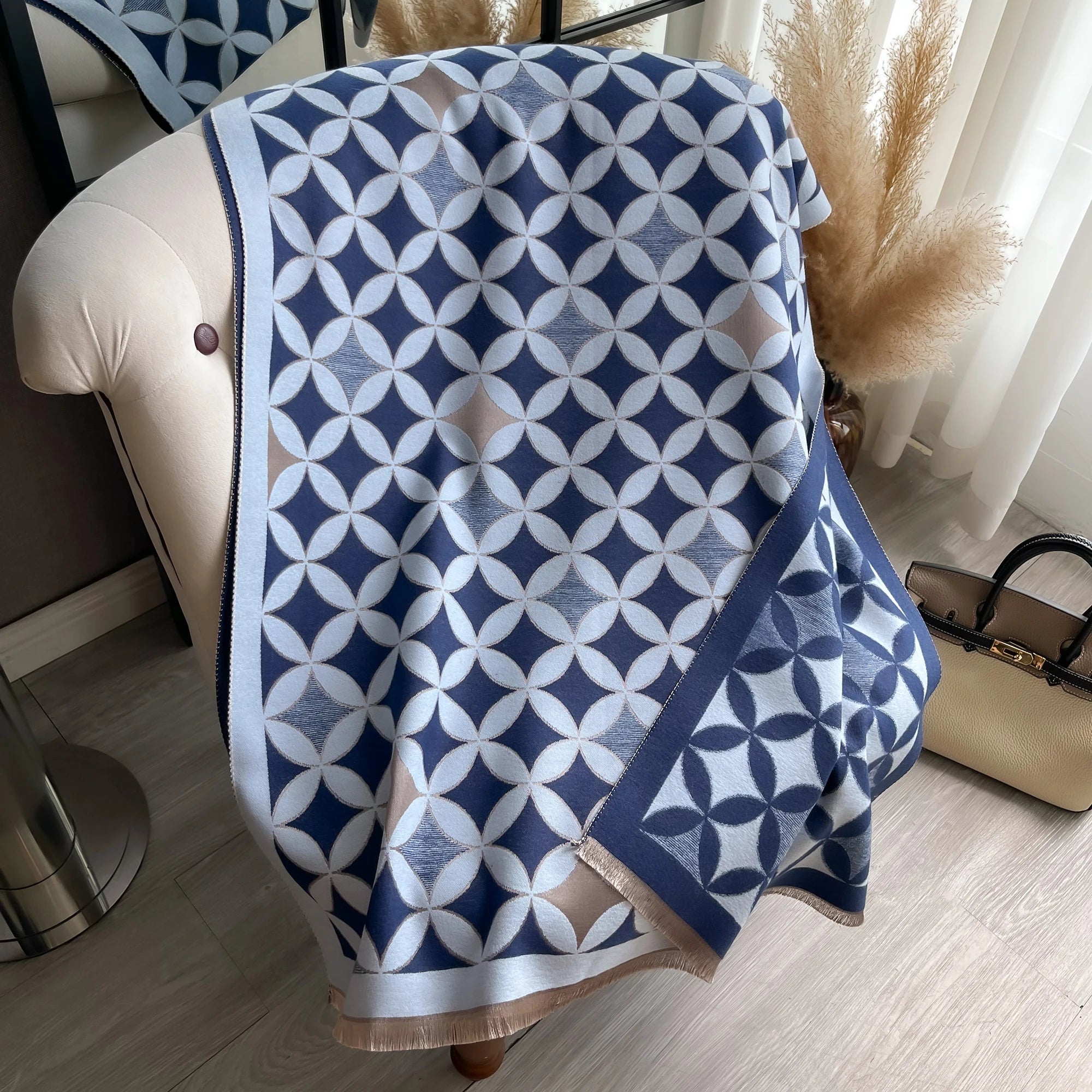 Geometric Petal Scarf