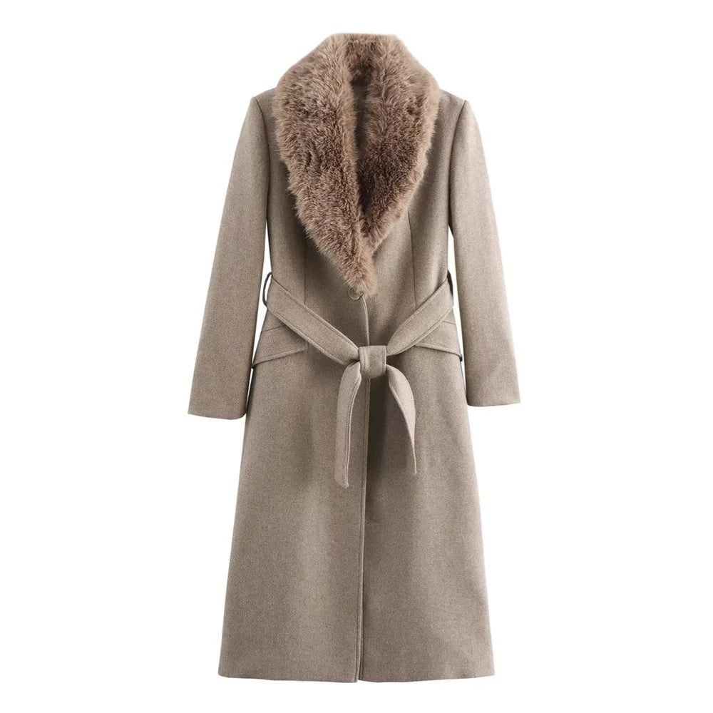 Bordeaux Elegance Longline Coat