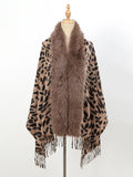 Wild Luxe Faux-Fur Trim Scarf