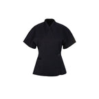 Tailored Wrap-Front Peplum Jacket