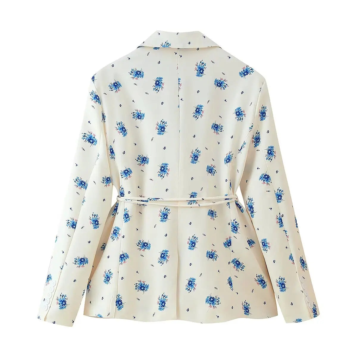 Belted Tailored Wrap Blazer