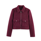 Collared Zip-Front Jacket