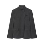 Asymmetric Cut-Out Tailored Blazer