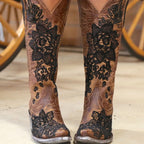 Embroidered Western Knee-High Boots