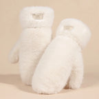 Textured Plush Mittens