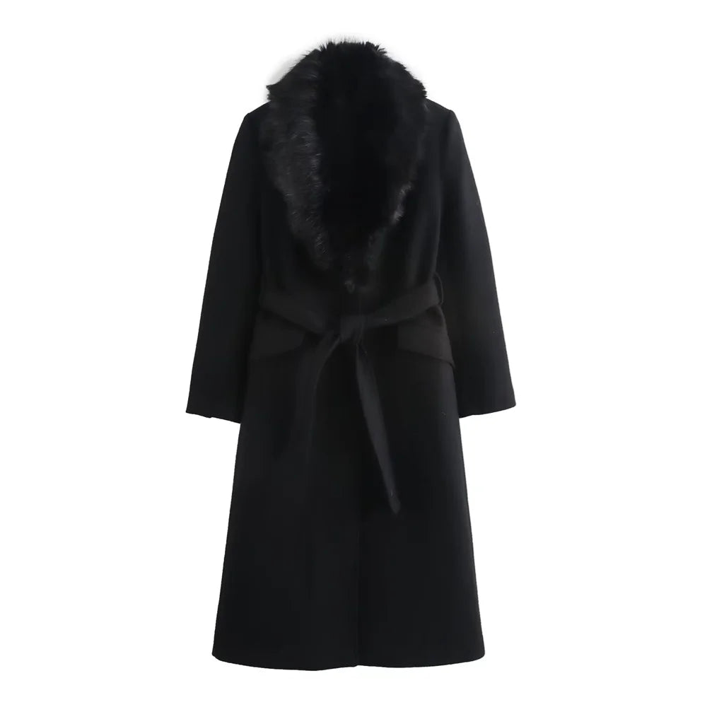 Bordeaux Elegance Longline Coat