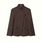 Asymmetric Cut-Out Tailored Blazer