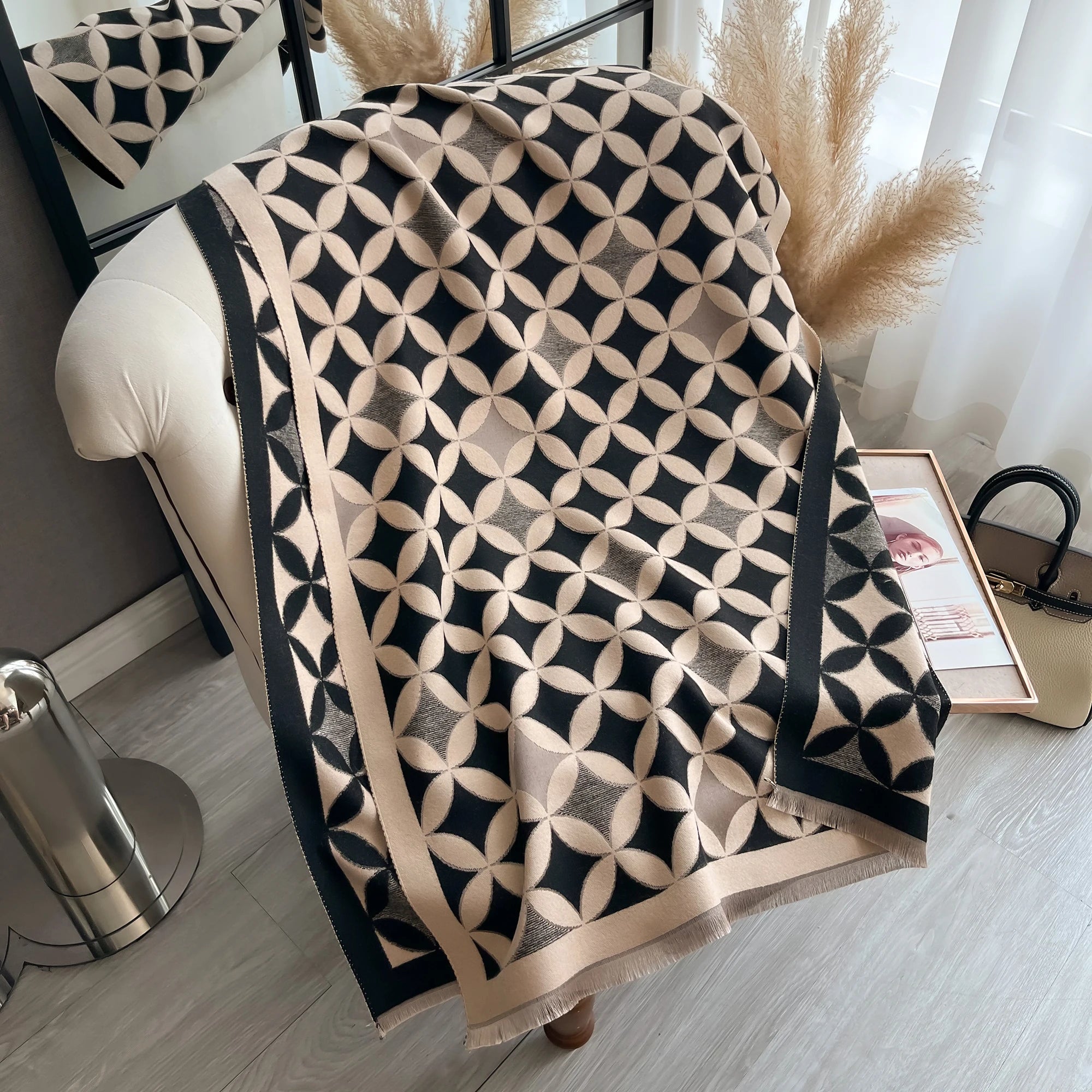 Geometric Petal Scarf
