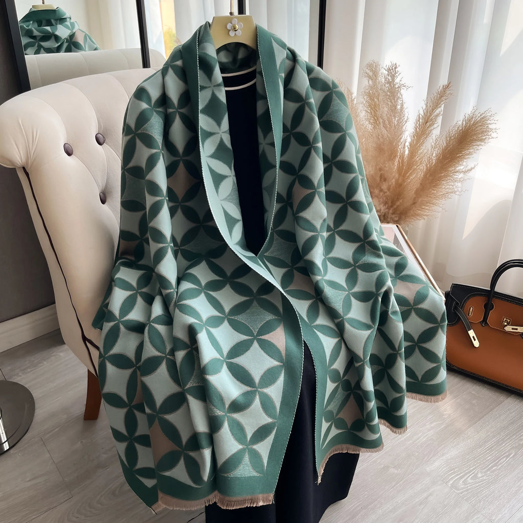 Geometric Petal Scarf