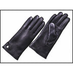Women's Sheepskin Gloves Autumn and Winter Warm Leather Gloves Fashion 2025 New Ladies Leather Gloves Outdoor Driving Gloves
