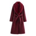 Bordeaux Elegance Longline Coat