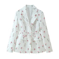 Belted Tailored Wrap Blazer