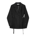 The Cinched-Side Tailored Blazer (Deep Olive)