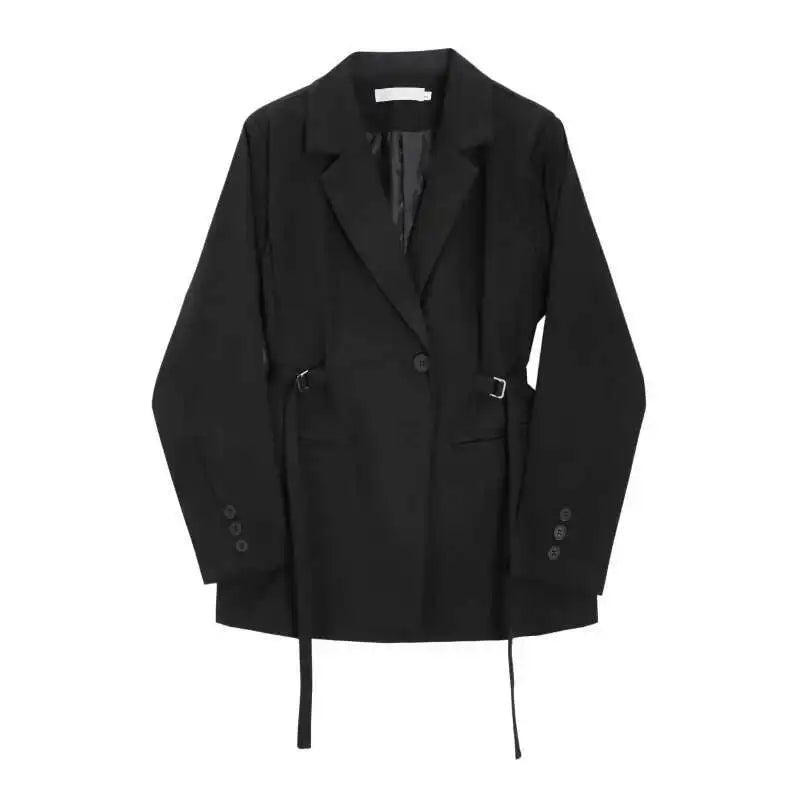 The Cinched-Side Tailored Blazer (Deep Olive)