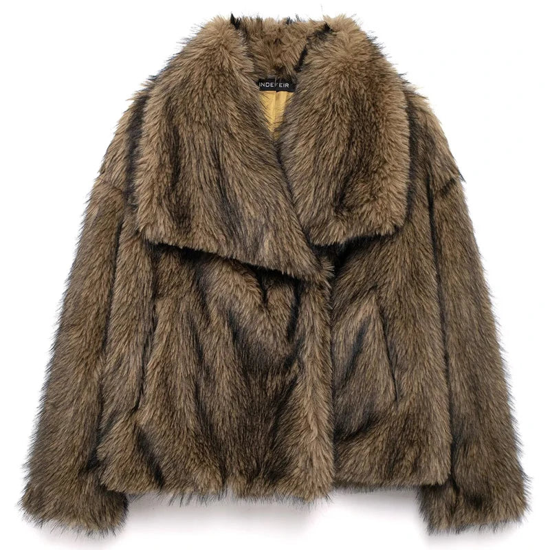 Velvet Plum Luxe Plush Coat