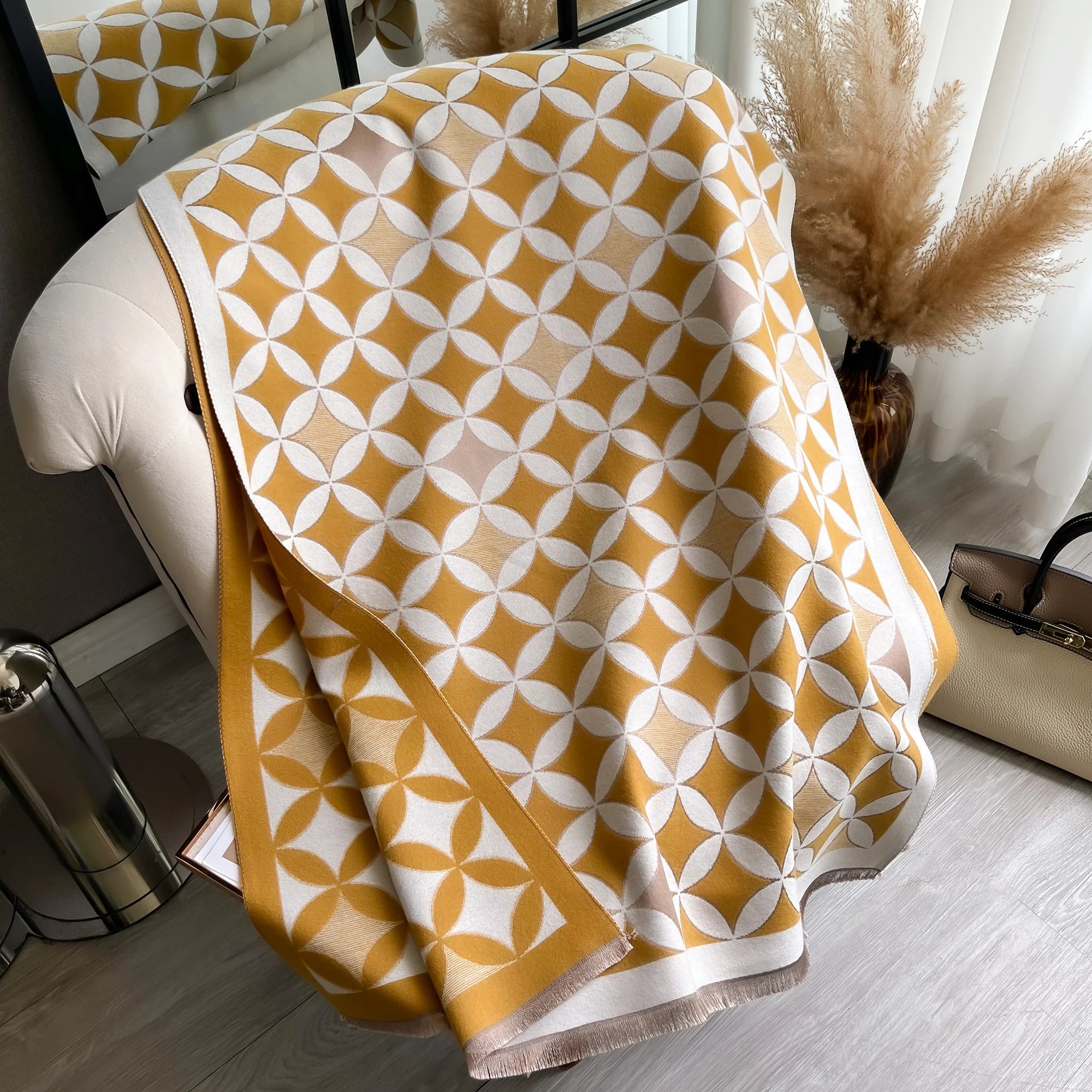 Geometric Petal Scarf