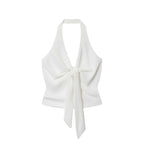 MUJER White Baggy Pants for Women 2 Pieces High Waist Woman Trousers Suits Wide Leg Women's Pants Sets off Shoulder Crop Top