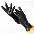 Women's Sheepskin Gloves Autumn and Winter Warm Leather Gloves Fashion 2025 New Ladies Leather Gloves Outdoor Driving Gloves