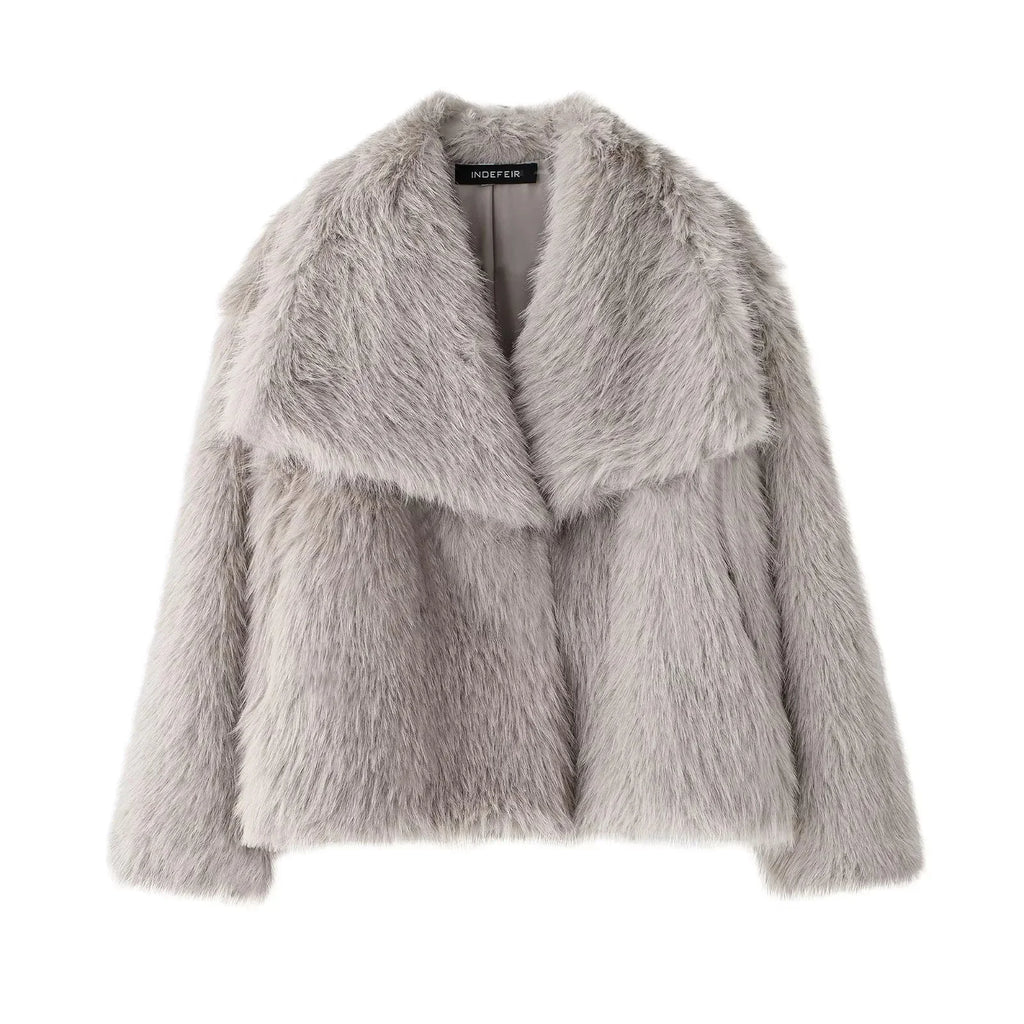 Cropped Fur Jacket