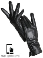 Touchscreen Leather Gloves