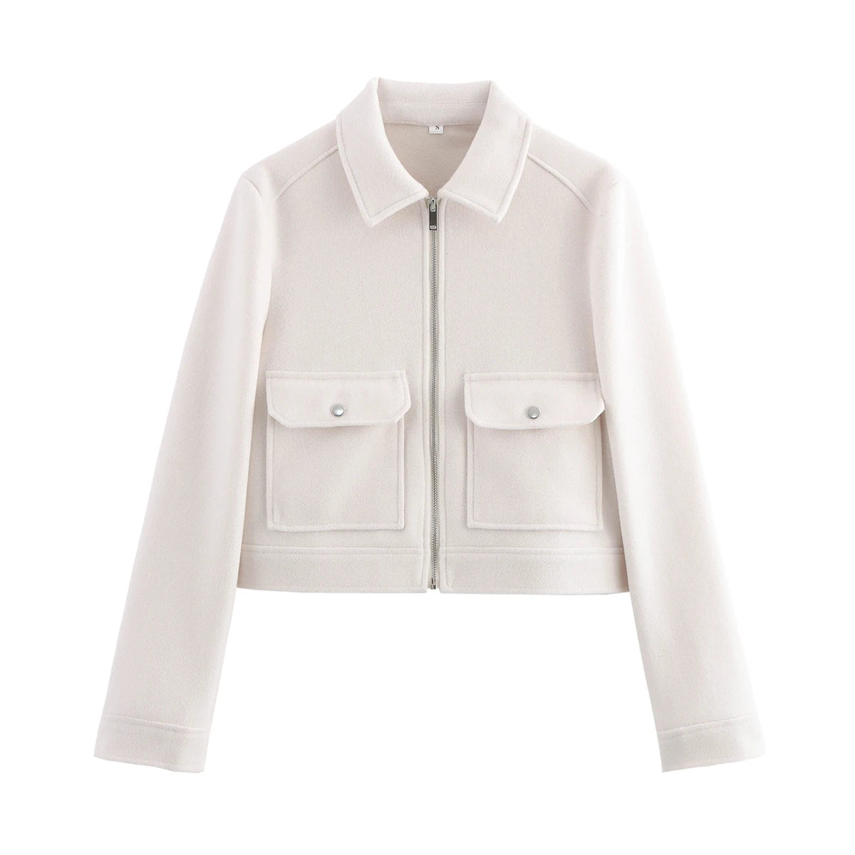 Collared Zip-Front Jacket